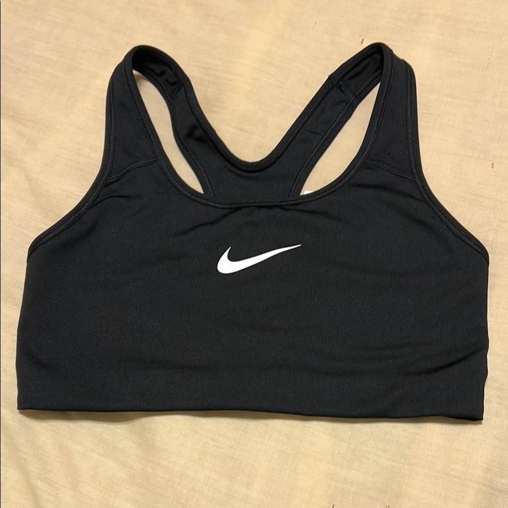Nike Women's Black and White Sports Bra - Picture 1 of 3
